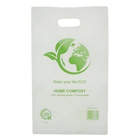Bolsa Plastico Troquelada Bio Home Compost 20x33cm (100 Uds)