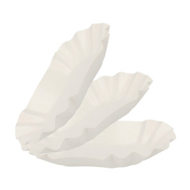 Bandeja de Cartón Ovalada Plastificada 8x14,5cm (250 Uds)