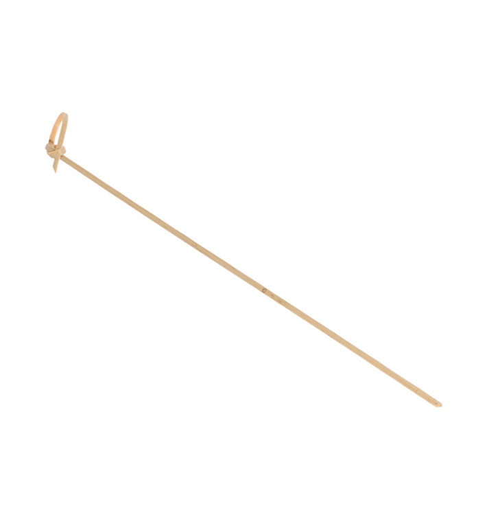 Pinchos de Bambu Decorados Lazo 210 mm (100 Uds) Pinchos de Bambu Decorados Lazo 210 mm (100 Uds)