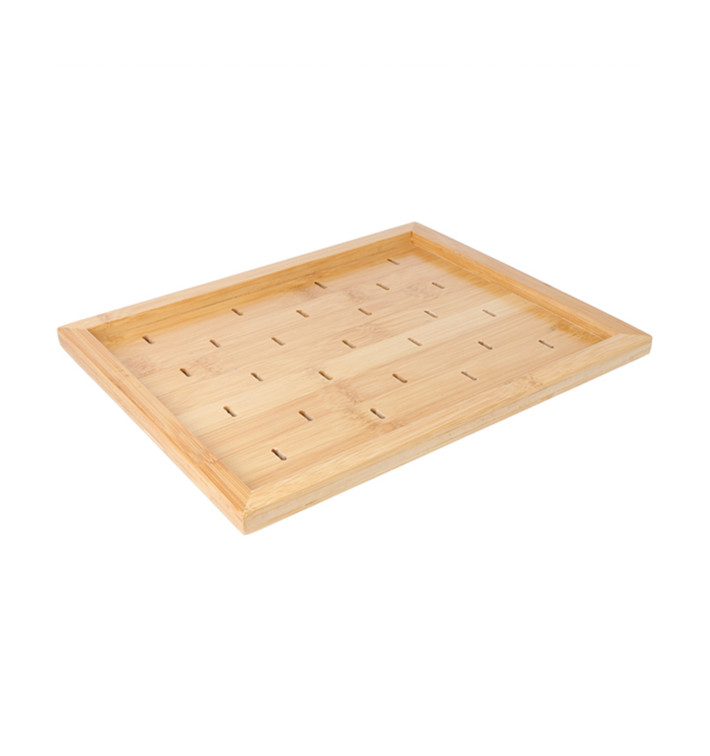 Soporte de Bambu para Pinchos "Golf" 25x20cm (1 Ud) Soporte de Bambu para Pinchos "Golf" 25x20cm (1 Ud)