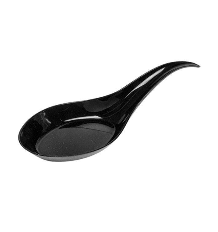 Cuchara Degustacion Plastico Negro 12 cm (100 Uds) Cuchara Degustacion Plastico Negro 12 cm (100 Uds)