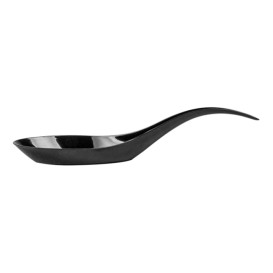 Cuchara Degustacion Plastico Negro 12 cm (100 Uds)