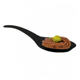 Cuchara Degustacion Plastico Negro 12 cm (100 Uds)