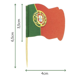 Pinchos Banderita "Portugal" 65mm (14.400 Uds)