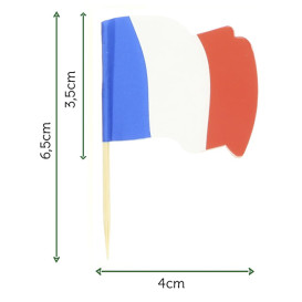 Pinchos Banderita "Francia" 65mm (14.400 Uds)