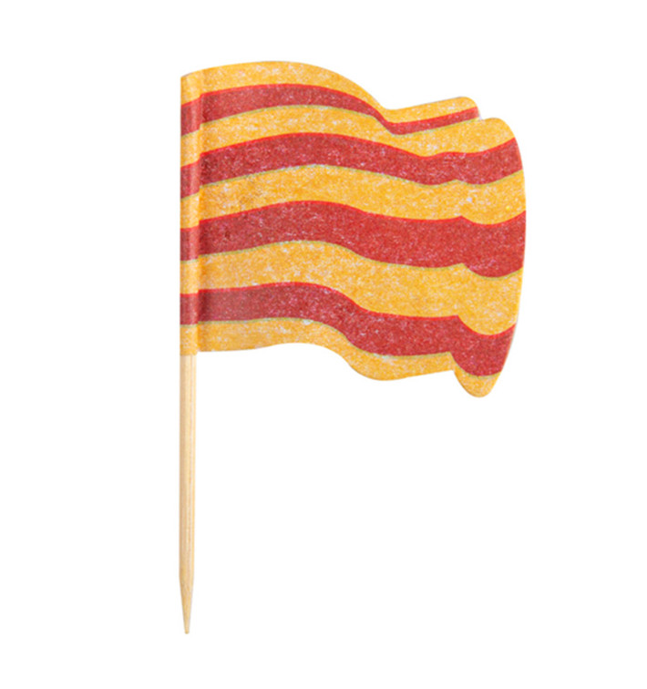 Pinchos Banderita "Cataluña" 65mm (14.400 Uds)