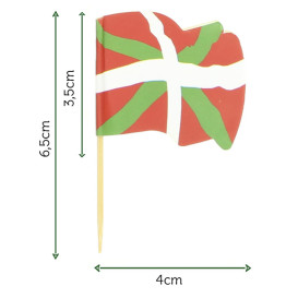 Pinchos Banderita "Euskadi" 65mm (144 Uds)