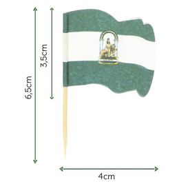 Pinchos Banderita "Andalucía" 65mm (14.400 Uds)