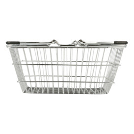 Mini Cesta de Compra de Acero 18,5x13,5x9cm (1 Ud)