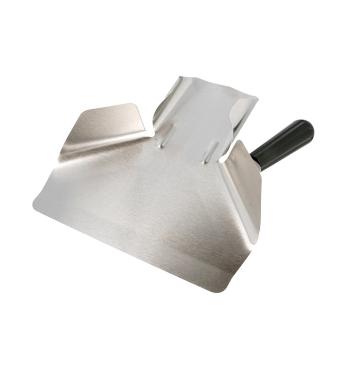 Pala Patatas Fritas 1 Asa Inox Plateado 20x22,5x5 cm (1 Ud) Pala Patatas Fritas 1 Asa Inox Plateado 20x22,5x5 cm (1 Ud)
