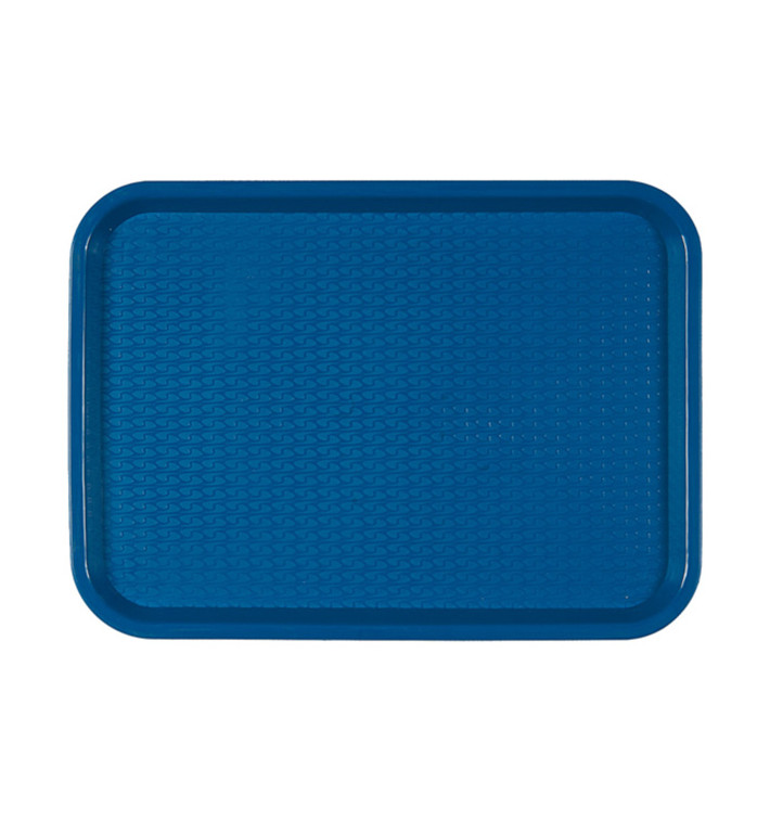 Bandeja de Plastico Fast Food Azul 30,4x41,4cm (1 Uds) Bandeja de Plastico Fast Food Azul 30,4x41,4cm (1 Uds)