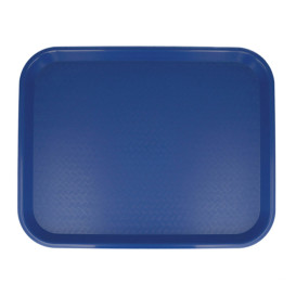 Bandeja de Plastico Fast Food Azul 35,5x45,3cm (1 Ud)