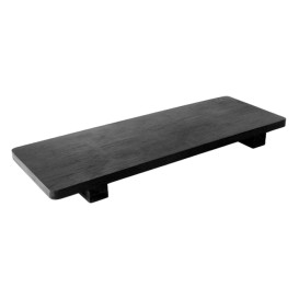 Bandeja de Bambú Negra para Sushi 30x11x2,5cm (1 Ud)