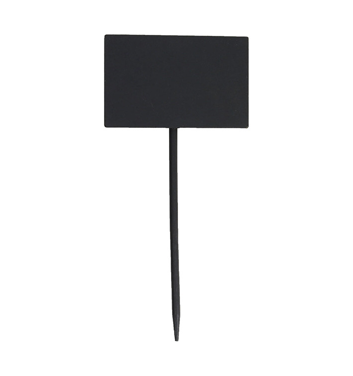 Pinchos de Bambu Pizarra Rectangular 8x5,4x18cm (5 Uds)