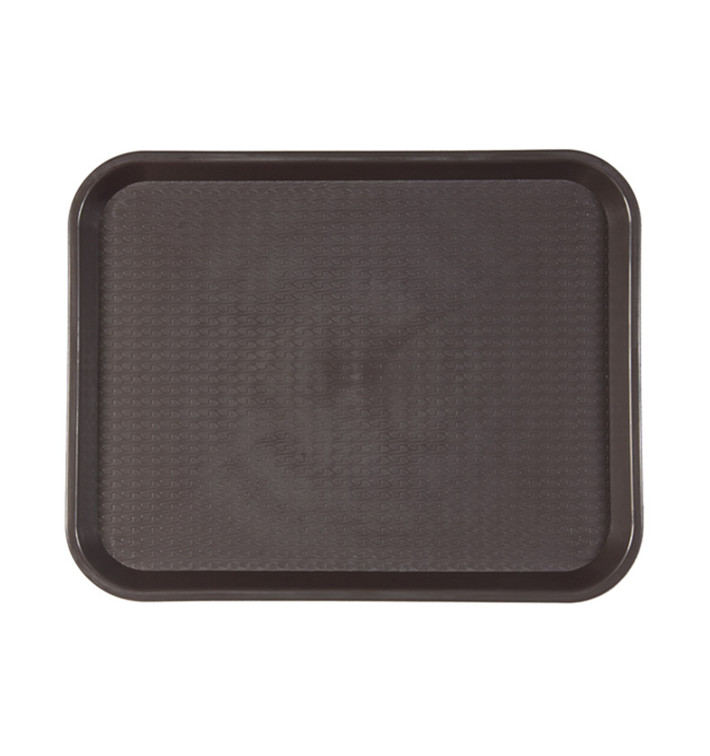 Bandeja de Plastico Fast Food Chocolate 35,5x45,3cm (1 Ud) Bandeja de Plastico Fast Food Chocolate 35,5x45,3cm (1 Ud)