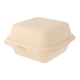 Envase Hamburguesa Caña de Azúcar 152x152x84mm (50 Uds)