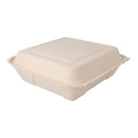 Envase MenuBox Caña Azúcar 225x225x75mm (50 Uds)