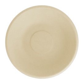 Plato Hondo Caña de Azucar Natural Ø160mm (50 Uds)