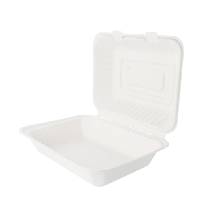 Envase MenuBox Caña Azúcar Blanco 225x165x64mm (50 Uds) Envase MenuBox Caña Azúcar Blanco 225x165x64mm (50 Uds)