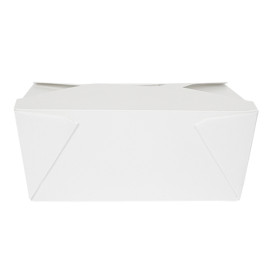 Caja Carton Americana Blanca 19,7x14x9cm 2880ml (50 Uds)