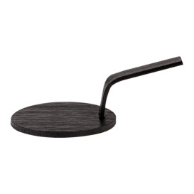 Mini Pala Bambú Negra Tapas Ø5 cm (100 Uds)