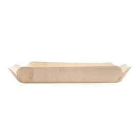Barquilla de Madera Rectangular 23x11,5x3,4 cm (50 Uds)
