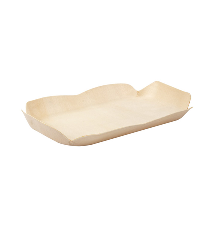 Barquilla de Madera Rectangular 16,5x11x2 cm (50 Uds) Barquilla de Madera Rectangular 16,5x11x2 cm (50 Uds)