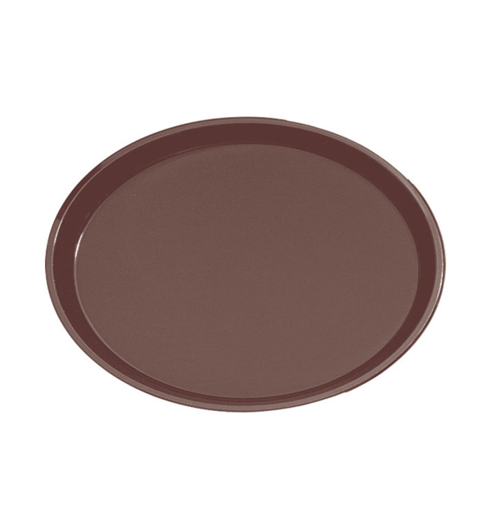 Bandeja PP Oval Antideslizante Marrón 67,0x55,5cm (1 Ud) Bandeja PP Oval Antideslizante Marrón 67,0x55,5cm (1 Ud)