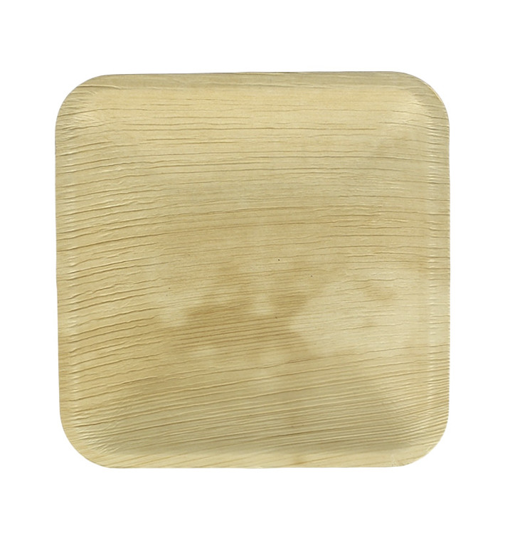 Plato Cuadrado Hoja de Palma 15x15cm (25 Uds) Plato Cuadrado Hoja de Palma 15x15cm (25 Uds)