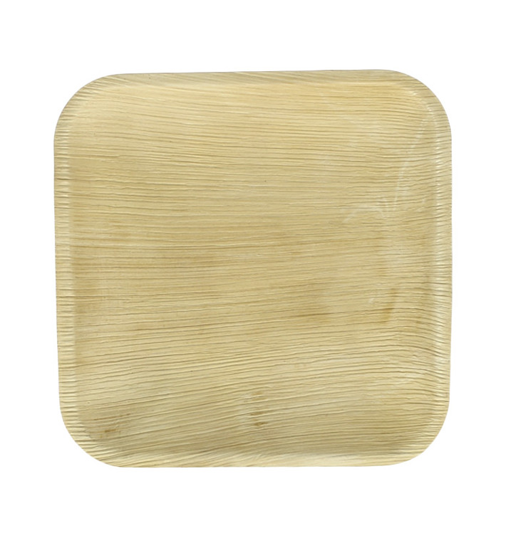 Plato Cuadrado Hoja de Palma 18x18cm (25 Uds) Plato Cuadrado Hoja de Palma 18x18cm (25 Uds)