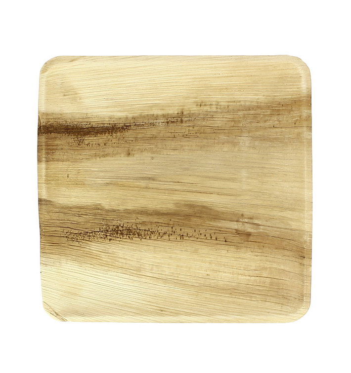 Plato Cuadrado Hoja de Palma 24x24cm (25 Uds) Plato Cuadrado Hoja de Palma 24x24cm (25 Uds)