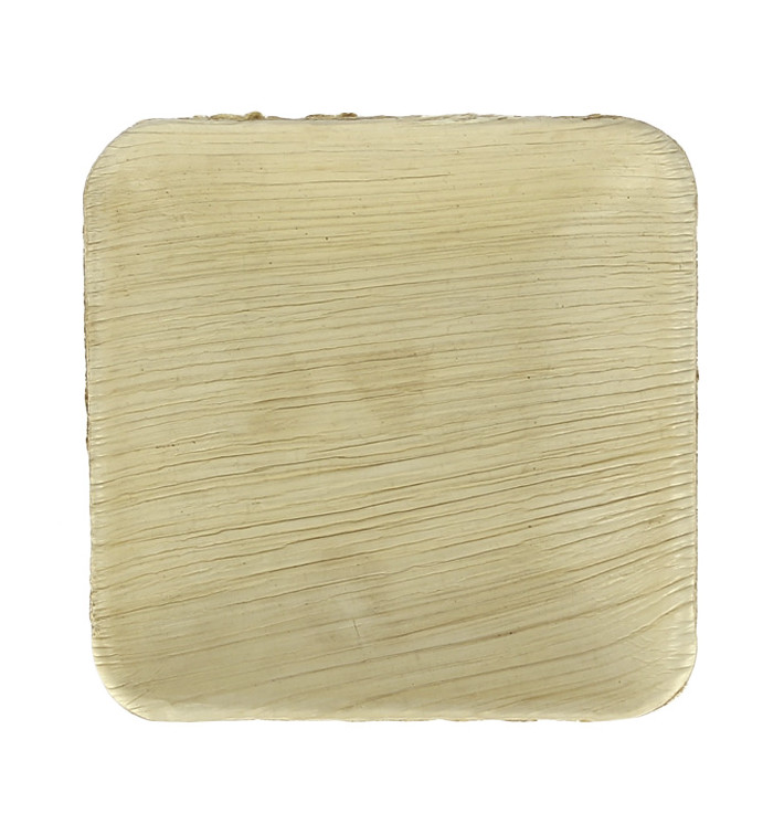 Mini Plato Cuadrado Hoja de Palma 10x10x2,5cm (25 Uds) Mini Plato Cuadrado Hoja de Palma 10x10x2,5cm (25 Uds)