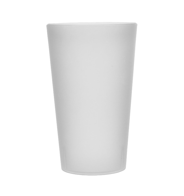 Vaso Reutilizable de Plástico PP Translúcido 330ml (16 Uds) Vaso Reutilizable de Plástico PP Translúcido 330ml (16 Uds)