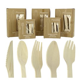 Mini Cuchara de Madera Eco 11cm (1.000 Uds)