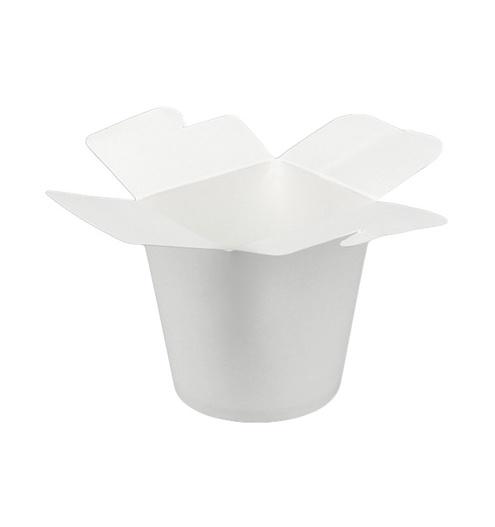 Envase Comida para Llevar 100% ECO Blanco 16Oz/480ml (50 Uds) Envase Comida para Llevar 100% ECO Blanco 16Oz/480ml (50 Uds)