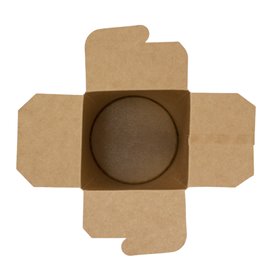 Envase Comida para Llevar 100% ECO Kraft 16Oz/480ml (500 Uds)