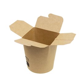 Envase Comida para Llevar 100% ECO Kraft 16Oz/480ml (500 Uds)