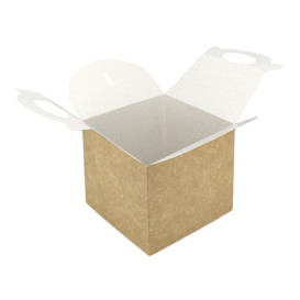 Caja de Menu Kraft 131x131x115mm (25 Uds)