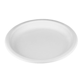 Plato Caña de Azúcar Blanco Ø17 cm (50 Uds)