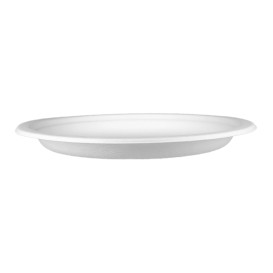 Plato Caña de Azúcar Blanco Ø17 cm (50 Uds)