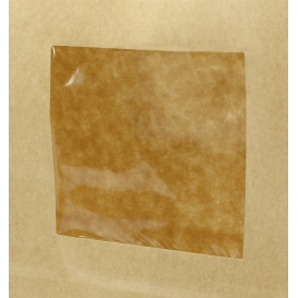 Bolsa SOS Kraft con Cierre y Ventana 15+7x23cm (50 Uds)
