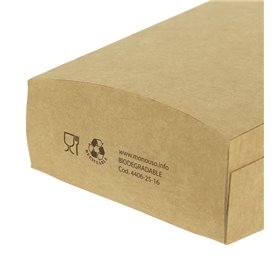 Caja Kraft para Fritas Grande 8,2x3,3x14,9cm (25 Uds)