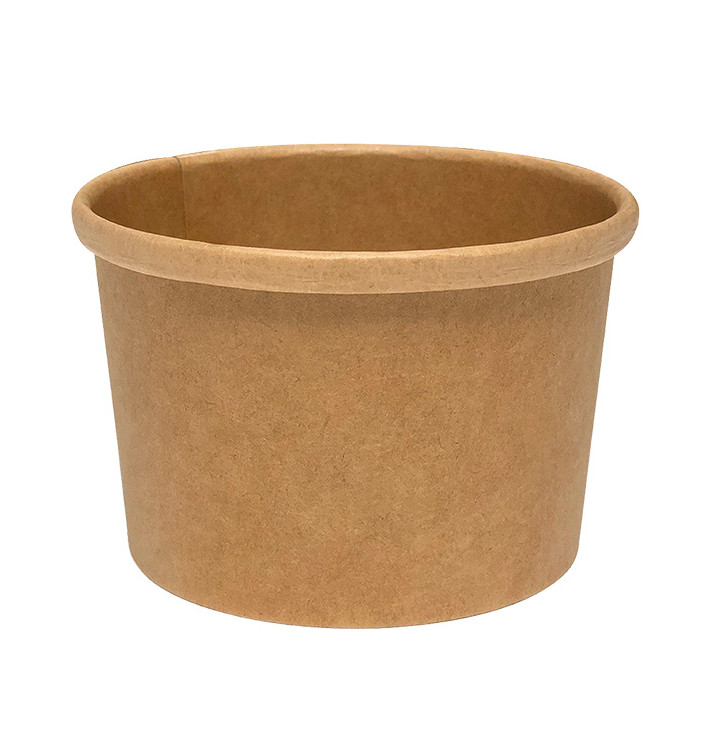 Tarrina de Cartón Kraft de 8Oz/250ml (25 Uds) Tarrina de Cartón Kraft de 8Oz/250ml (25 Uds)