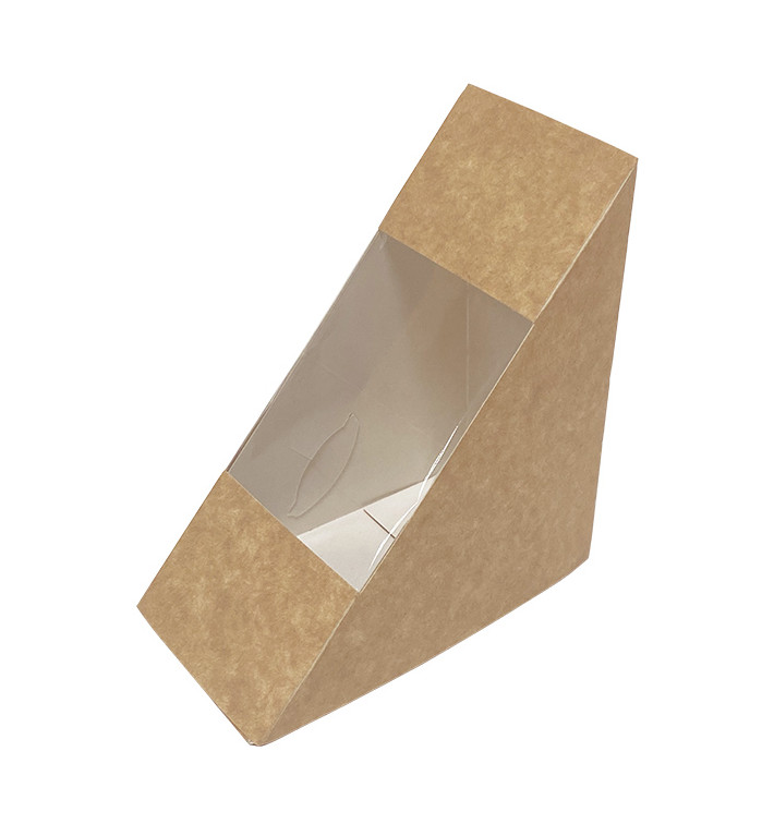 Envase de Cartón Kraft con Ventana 125x65x125mm (500 Uds) Envase de Cartón Kraft con Ventana 125x65x125mm (500 Uds)