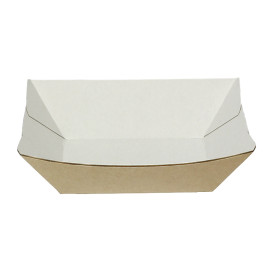 Barqueta 350ml Kraft 10,6x7,3x4,5cm (25 Uds)