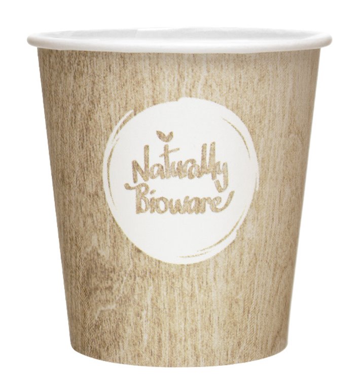 Vaso de Carton Eco. BioWare PLA 4Oz/120ml Ø6,2cm (2000 Uds)