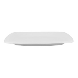 Plato Cuadrado Caña de Azucar Blanco 250mm (125 Uds)
