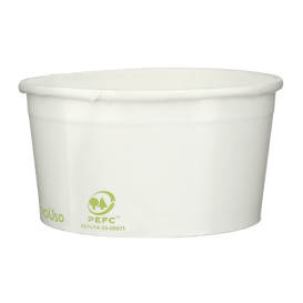 Tarrina de Cartón para Helados Ecológica 140ml (60 Uds)