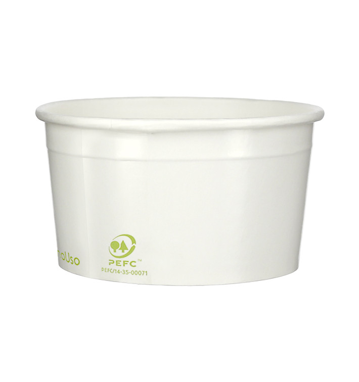 Tarrina de Cartón para Helados Ecológica 195ml (45 Uds) Tarrina de Cartón para Helados Ecológica 195ml (45 Uds)