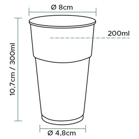 Vaso de Plástico PP Transparente 300ml (100 Uds)
